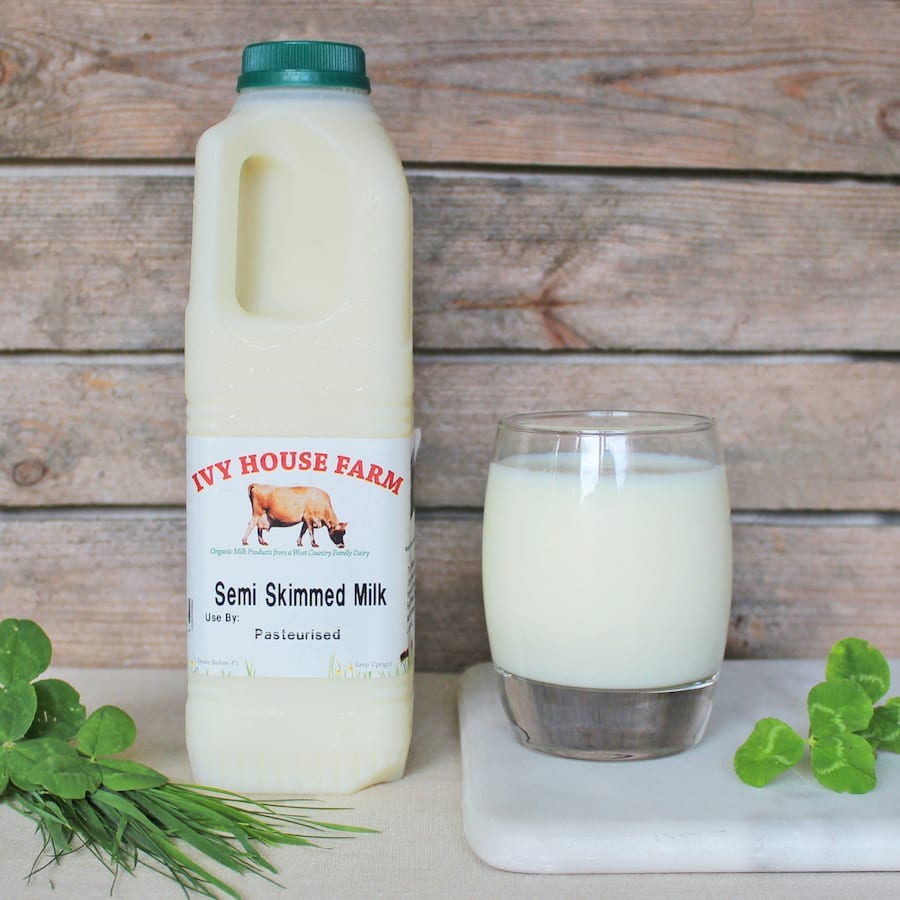 Organic Jersey Semi Skimmed Milk 1 Litre